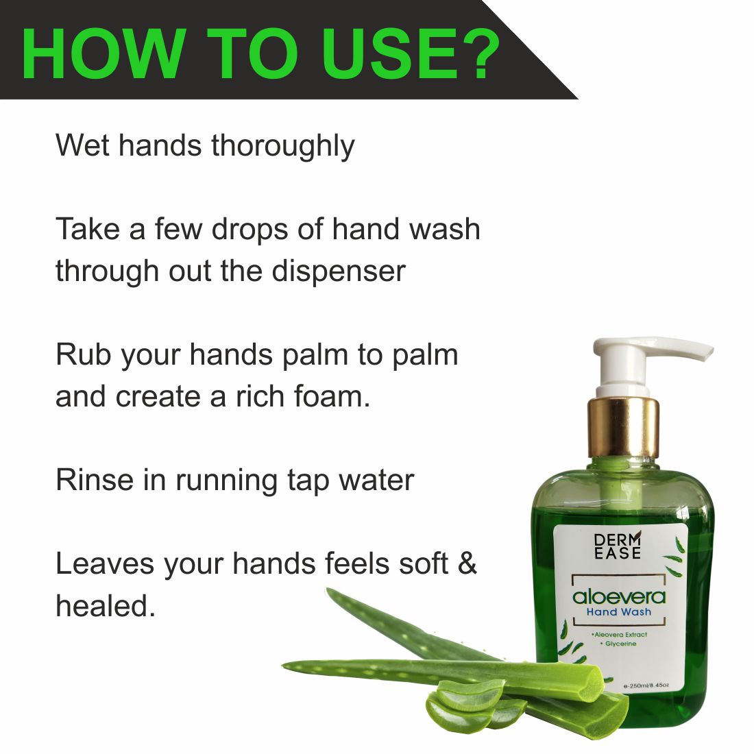 DERM EASE Aloe Vera Hand Wash
